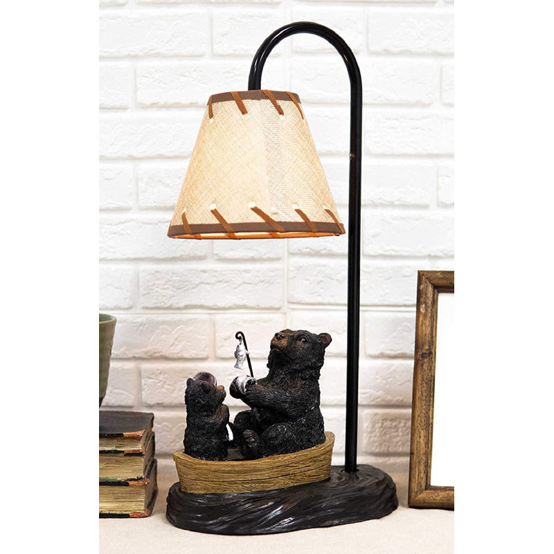 Loon Peak® Stamey 17" Black Novelty Table Lamp Wayfair